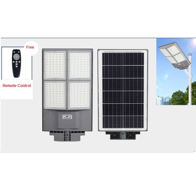 400W 240pcs Chips All in One Solar Street Light  Integrated Led Solar Street Light 