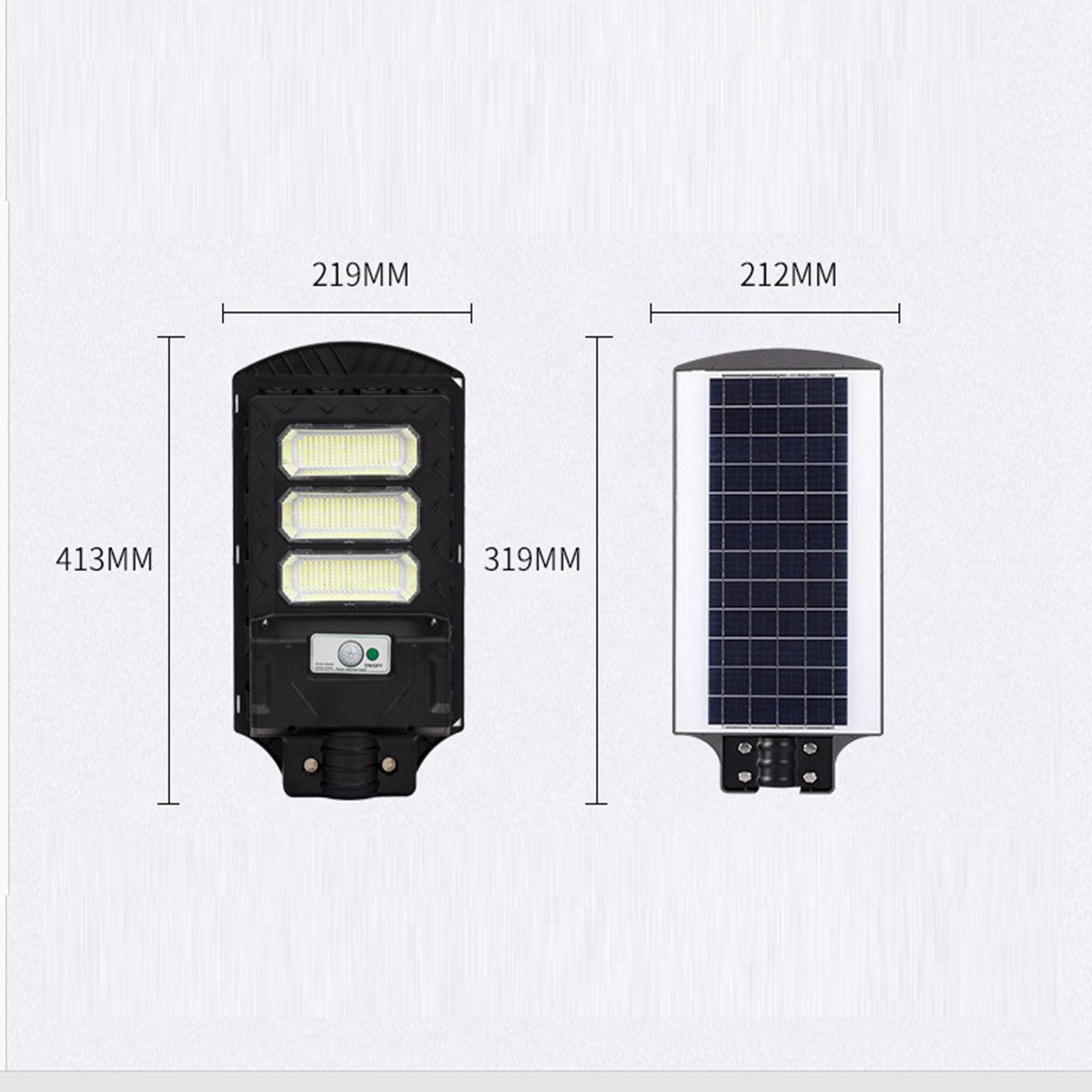 塑料款100W一体太阳能路灯